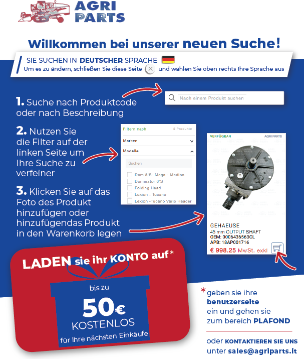 Claas KABINENFILTER 0026133871 für Traktor – Agri Parts 