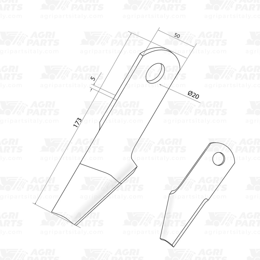 87384920 - WIND FLAIL - Agri Parts Italy
