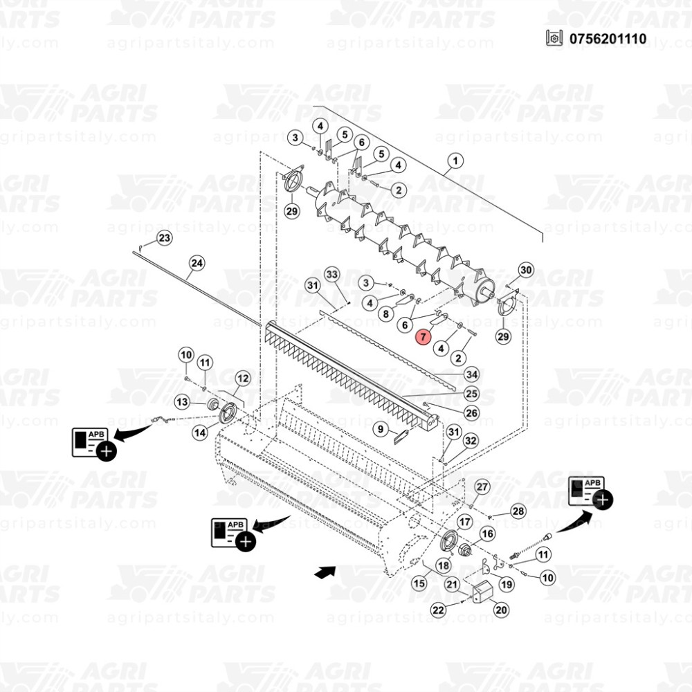 87384920 - WIND FLAIL - Agri Parts Italy