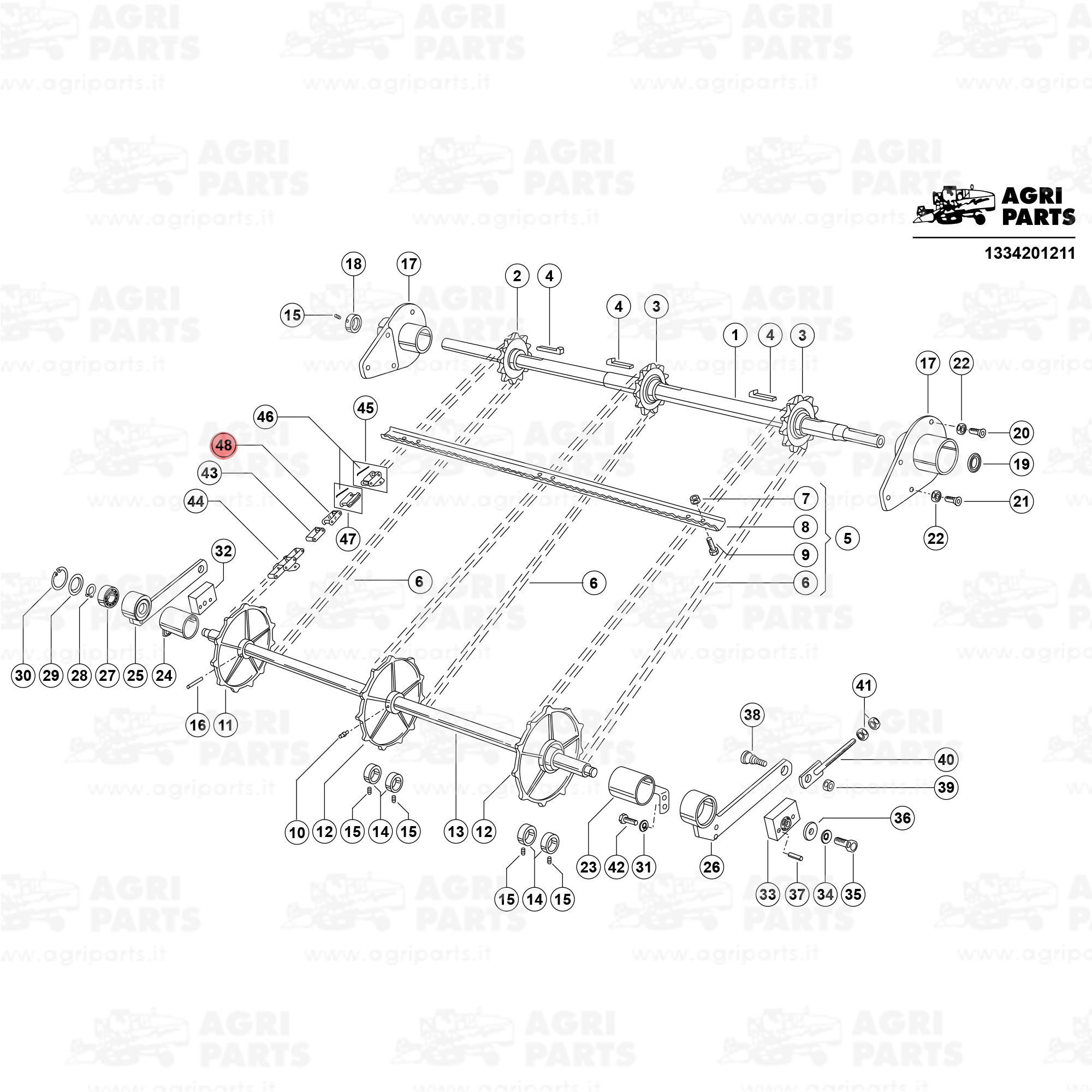 SINGLE CRANK LINK 01141514 for your Agri Parts
